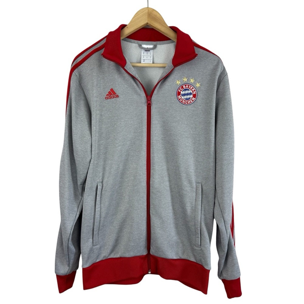 Adidas FC Bayern Munchen Munich Tracksuit Top Track Jacket Futbol Soccer Sz M